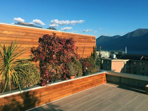 Decking in Legno di Teak | Attico a Lugano